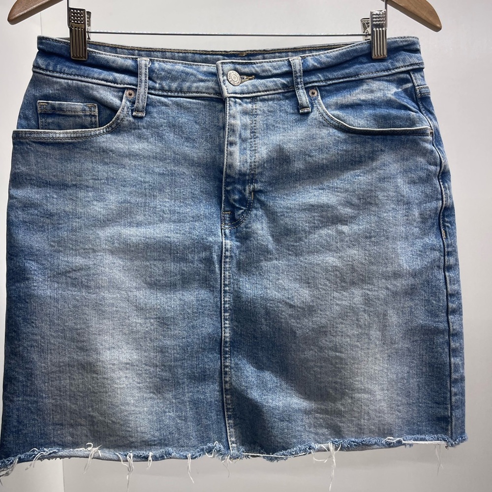 Old Navy Light Blue Denim Mini Skirt